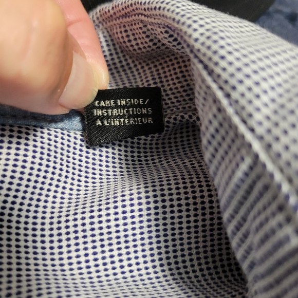 Scotch & Soda Blue Dot Button-Down Patch Elbow Shirt - Picture 12 of 12